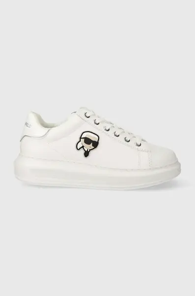 Kožené sneakers boty Karl Lagerfeld KAPRI bílá barva, KL62530N