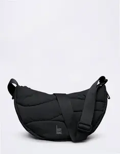 Got Bag Wavy Puffer Moon Bag black
