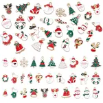 60Pcs Alloy Enamel Pendants