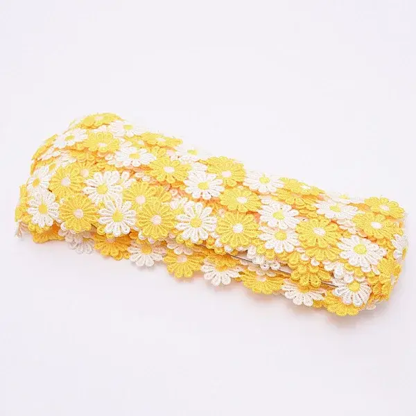 Daisy Sun Flower Decorating Polyester Lace Trims