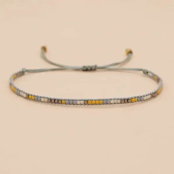 Bohemian Braided Adjustable Glass Seed Beaded Bracelets