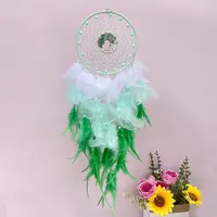 Woven Net/Web with Feather Pendant Decoration