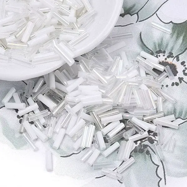 Glass Round Bugle Beads