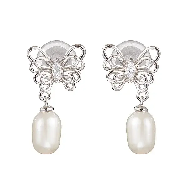 Natural Pearl Ear Studs
