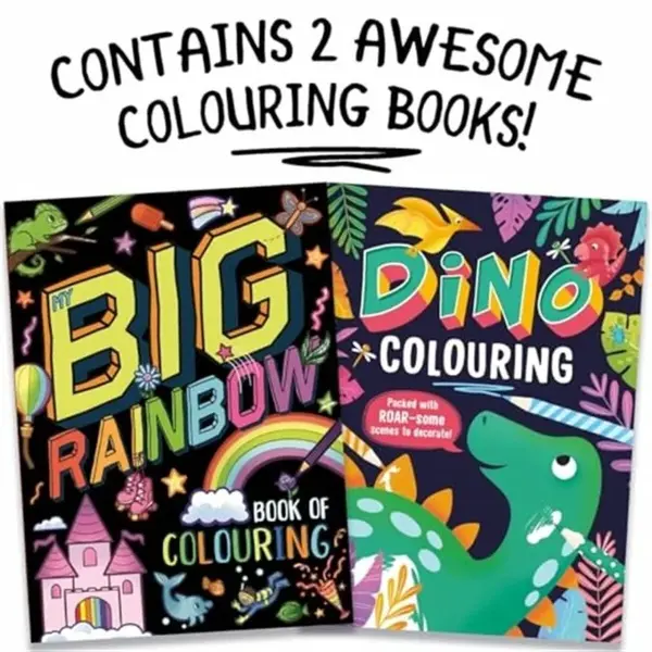 Two Awesome Colouring Books - Igloo Books Ltd