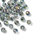 20Pcs Transparent Electroplate Glass Beads