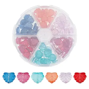 120Pcs 6 Colors Handmade Lampwork Beads