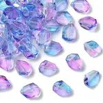50Pcs Transparent Spray Paint Glass Beads