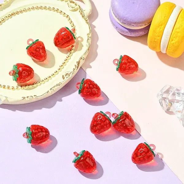 10Pcs Transparent Acrylic Pendants