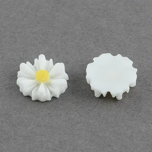 Flatback Hair & Costume Accessories Ornaments Scrapbook Embellishments Resin Flower Daisy Cabochons