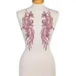 1 Pair Polyester Computerized Embroidery Cloth Iron on/Sew on Patches