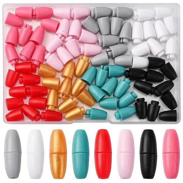 40 Sets 8 Colors Plastic Breakaway Clasps