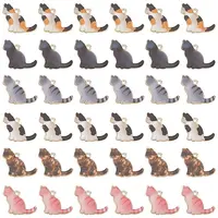 36Pcs 6 Colors Alloy Enamel Pendants