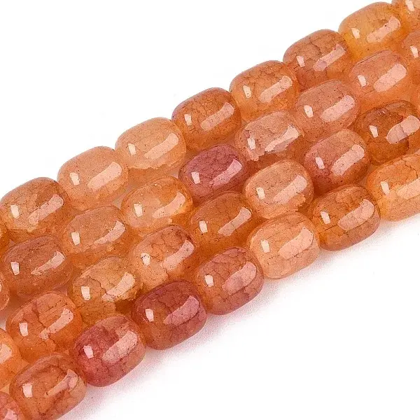 Baking Painted Crackle Glass Beads Strands