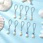 Dyed Synthetic Turquoise Tortoise Mobile Straps