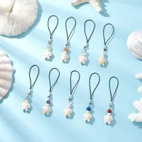 Dyed Synthetic Turquoise Tortoise Mobile Straps