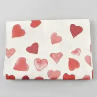 Valentine's Day Heart Pattern Linen Table Runner