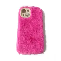 Warm Plush Mobile Phone Case for Women Girls