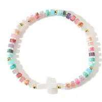 Sweet Shell Cross Stretch Bracelets