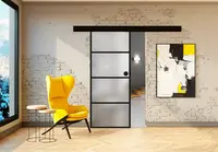 Posuvné skleněné dveře na stěnu GRAF 38