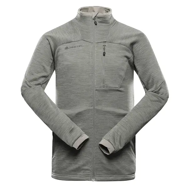 Pánská rychleschnoucí mikina alpine pro onnec 3 šedá 3xl