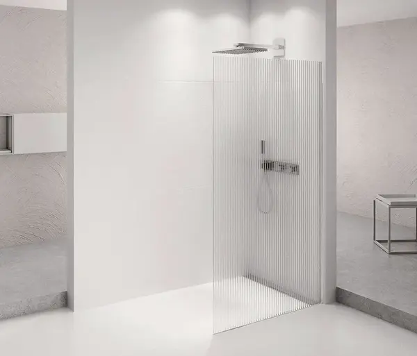 Polysan Architex - Sprchová stěna Walk-In, 66x210 cm, chrom/Flute sklo AXC70FL