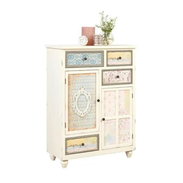 Landscape KOMODA, jedle, vícebarevná, 82/108/36,5 cm