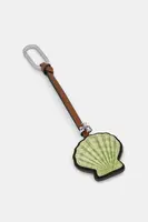 Kožená klíčenka Tory Burch Shell