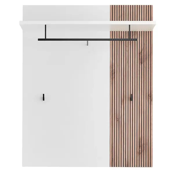 Voleo ŠATNÍ PANEL, bílá, barvy dubu, 90/112/30 cm