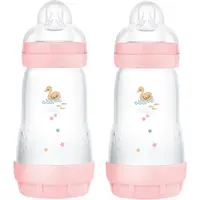 MAM Perfect Star Anti-colic Bottle antikoliková láhev 2m+ Pink 2x260 ml