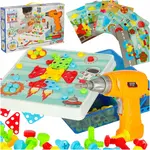 Stavebnica so skrutkovačom v kufríku – 261 dielov