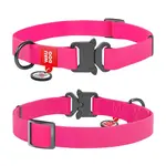 Vode odolný obojok WAU DOG ružový, Obvod krku: 35-58cm, šírka: 25mm