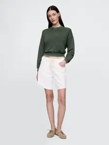 GAP Džínové kraťasy Mid Rise '90s Loose Bermuda - Dámské