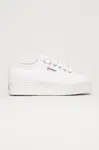 Tenisky Superga 2790 PLATFORM dámské, bílá barva, S9111LW