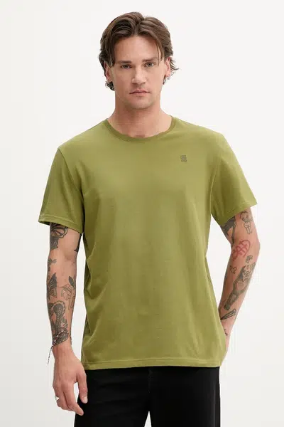 Bavlněné tričko G-Star Raw pánské, modrá barva, D16411-336