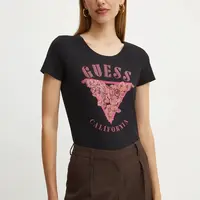 Tričko Guess černá barva, W4BI19 J1314