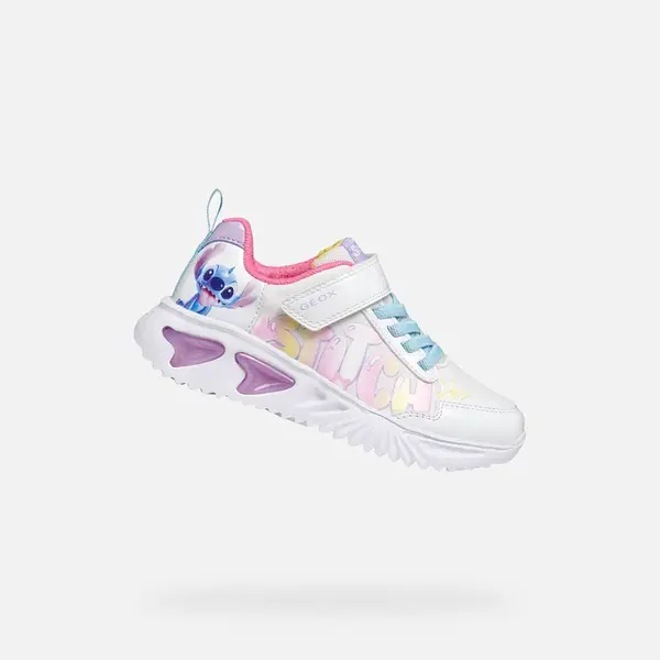 Biele dievčenské tenisky Geox Assister