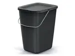 Koš odpadkový COMPACTA Q FLAP BASIC černý 9l - rozbaleno - neobsahuje víko