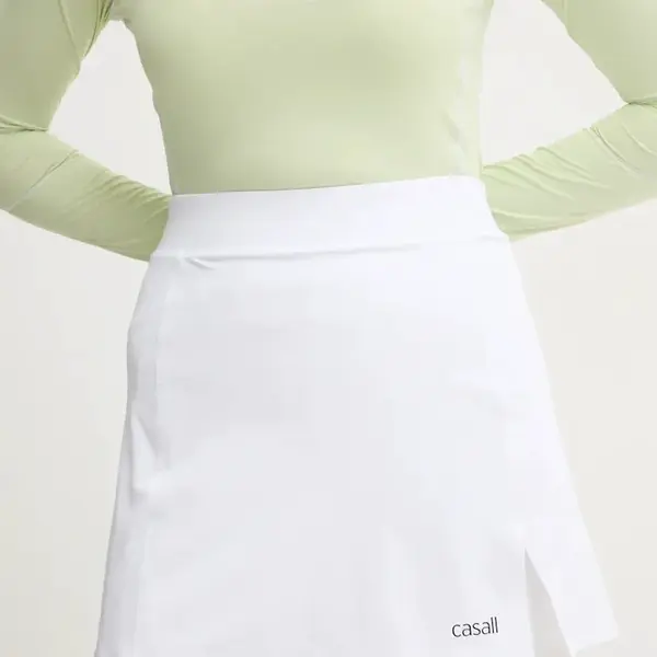 Sportovní sukně Casall Court Slit bílá barva, mini, 23600