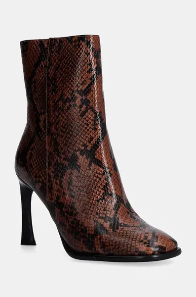 Kožené kotníkové boty MICHAEL Michael Kors Kelsea