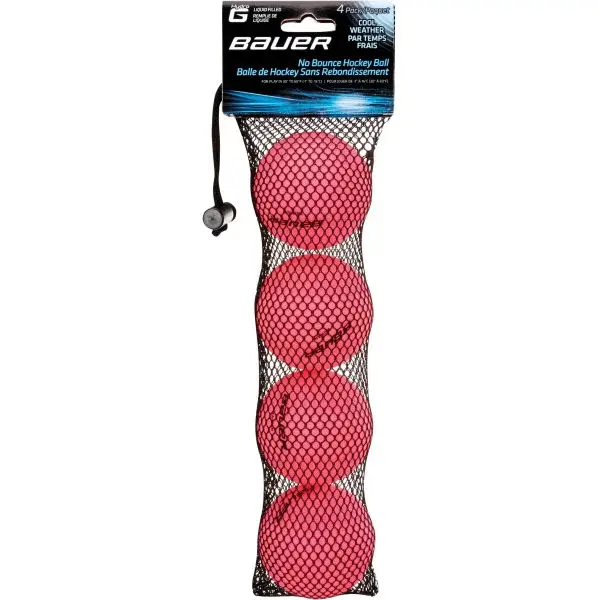 Bauer HOCKEY BALL WARM 4 PK Hokejové loptičky, ružová, veľkosť