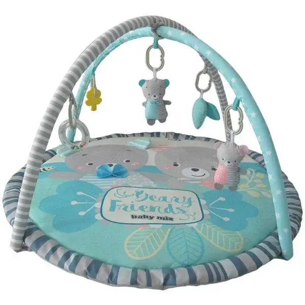 BABY MIX MEDVEDÍCI KAMARÁTI Hracia deka s hrazdičkou, mix, veľkosť