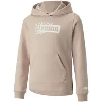 Puma ALPHA HOODIE FL G Dievčenská mikina, ružová, veľkosť