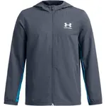 Under Armour RIVAL WOVEN JACKET Chlapčenská bunda, tmavo sivá, veľkosť M