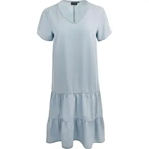 ALPINE PRO VIEMA Dámske šaty, svetlomodrá, veľkosť
