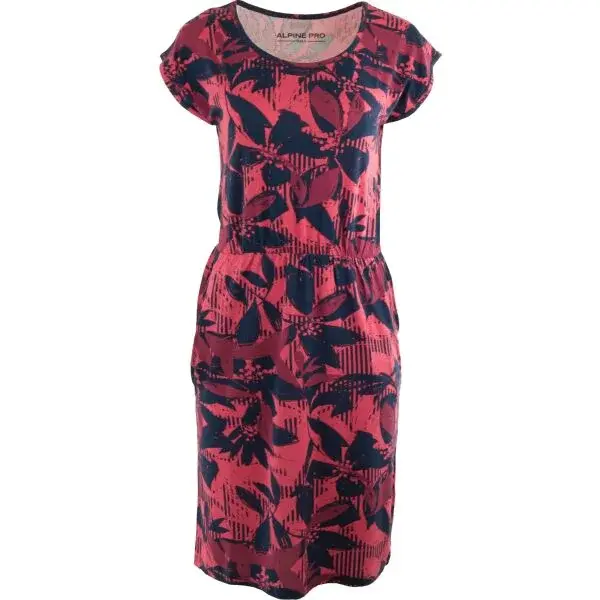 ALPINE PRO AXERA Dámske šaty, ružová, veľkosť
