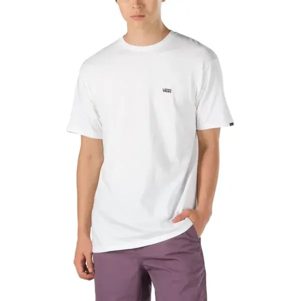 Vans MN LEFT CHEST LOGO TEE Pánske tričko, biela, veľkosť