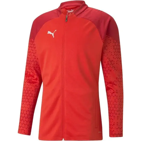 Puma TEAMCUP TRAINING JACKET Pánska futbalová bunda, červená, veľkosť