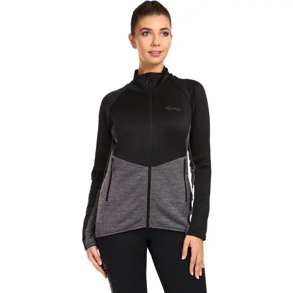 KILPI TOMMS Dámska mikina, čierna, veľkosť