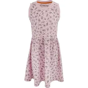 ALPINE PRO ZELO Dievčenské šaty, ružová, veľkosť 152-158